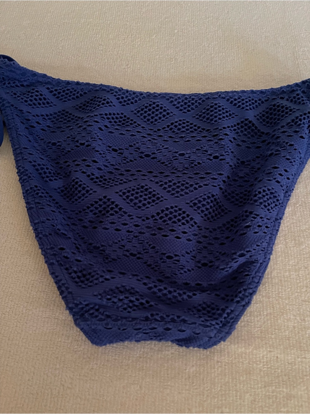 Freya Blue Crochet Tie-Side Bikini Bottom - NWOT - Medium - Picture 3 of 5
